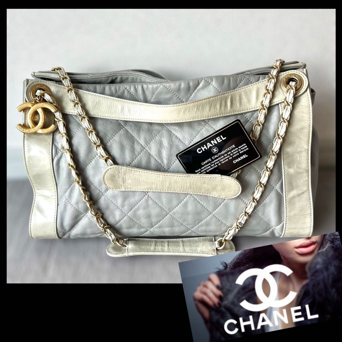 CHANEL シャネル ショルダーバッグ レザー バッグ チェーン