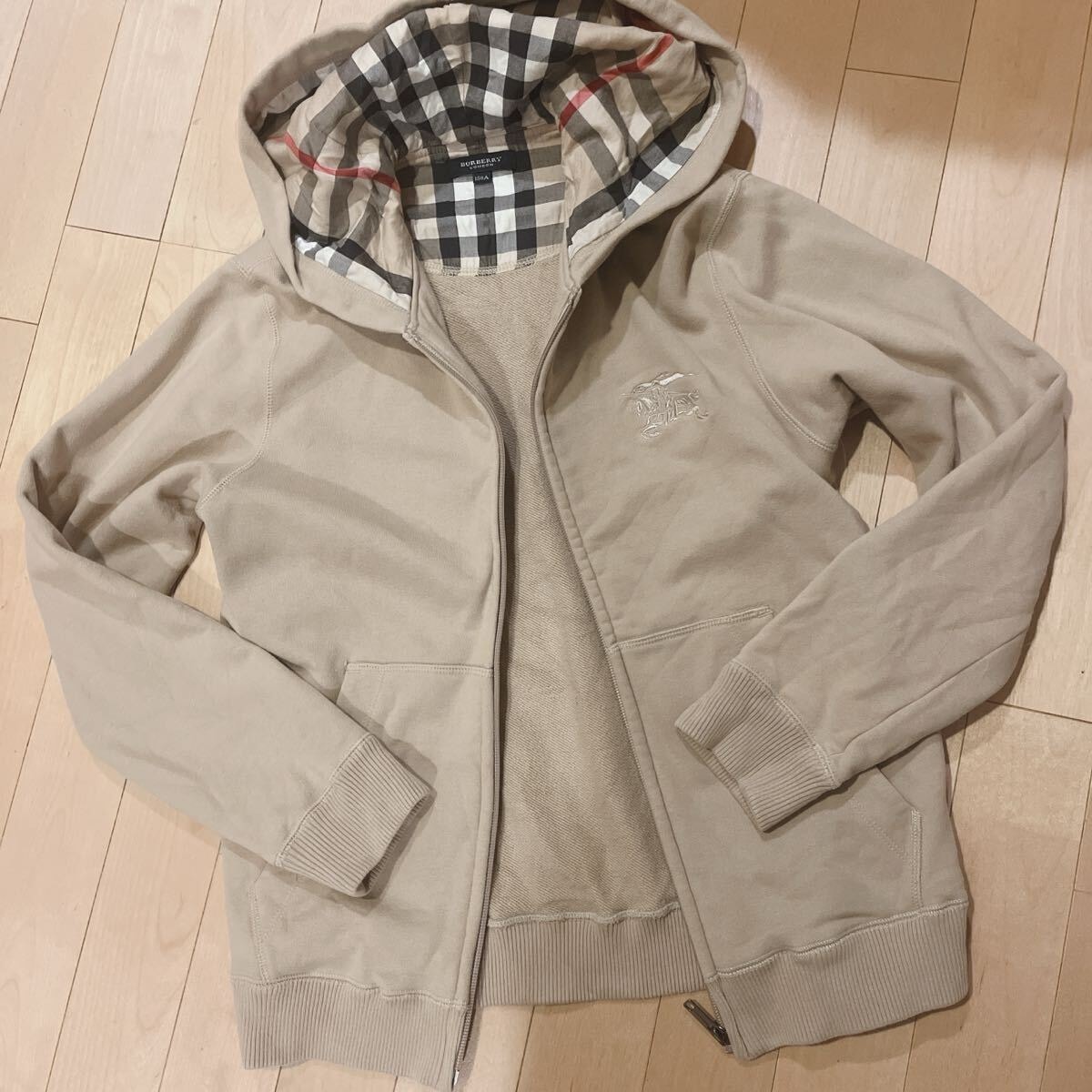 BURBERRY ヴィンテージチェックパネル フーデッドトップシャツ バーバリー ヴィンテージチェックパネル フーデッドトップ 