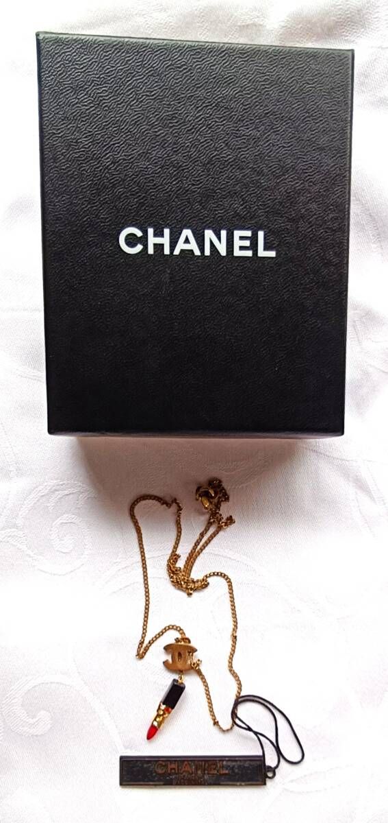 CHANEL（シャネル） ネックレス ココマーク リップチャーム ゴールド