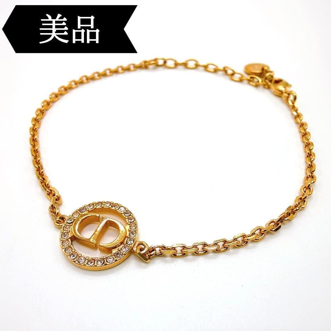 ◇ディオール◇GP×ラインストーン/Petit CD/プチCD/ブレスレット