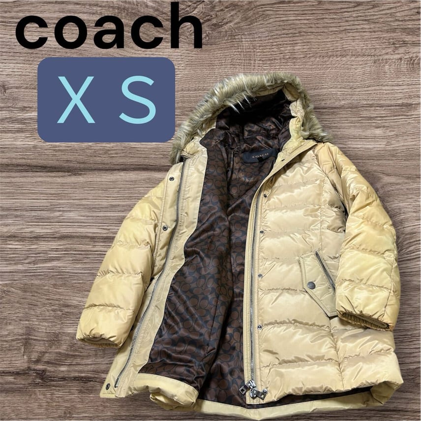 C (やや傷や汚れあり)】COACH コーチ シグネチャー 総柄 ダウン C (やや傷や汚れあり)】COACH コーチ シグネチャー 総柄 ダウン