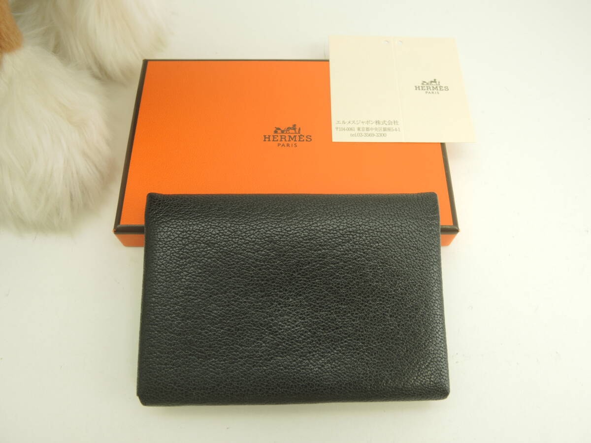 A (未使用に近い)】美品 エルメス HERMES ルリ スリムウォレット 