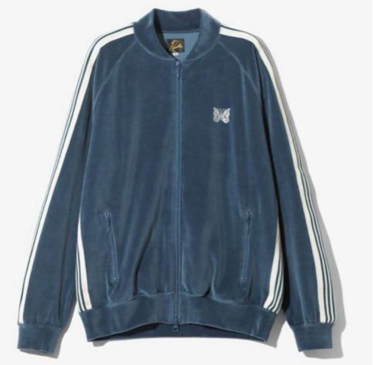 needles 24aw ベロア　R.C トラックジャケット　ブルー　XL