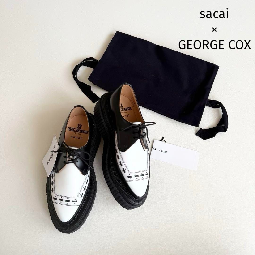 新品 定価8万【サカイ×ジョージコックス】オックスフォードシューズ レースアップ 新品 定価8万【サカイ×ジョージコックス】オックスフォードシューズ