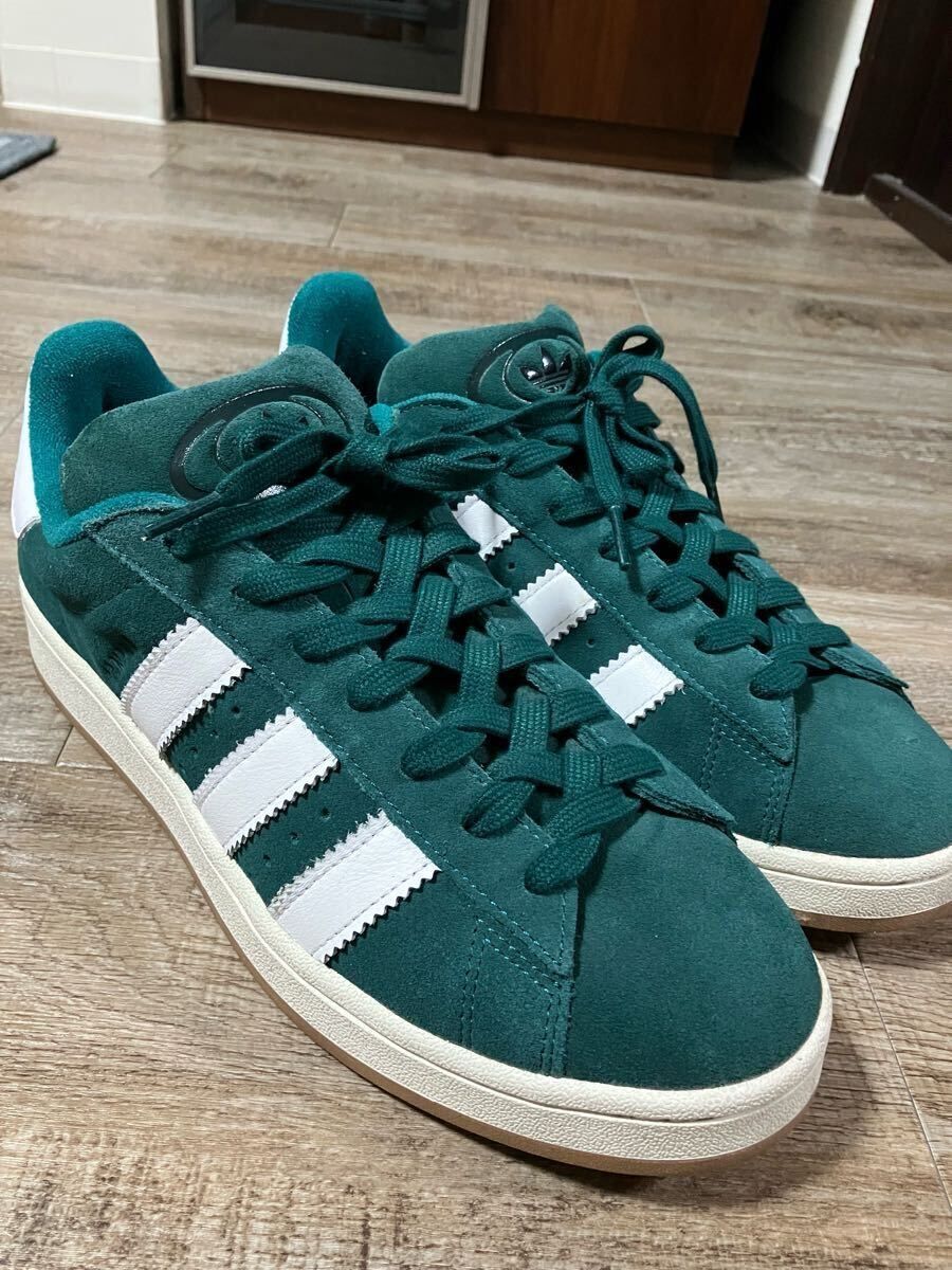 adidas HR1467 CAMPUS 28 グリーン スウェード　アディダス　キャンパス