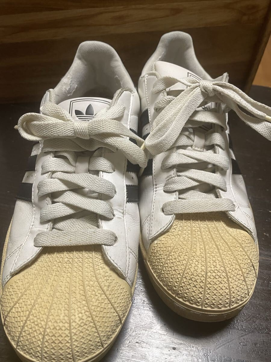 【adidas アディダス】 スーパースター2 スニーカー 90s? 28cm レザー