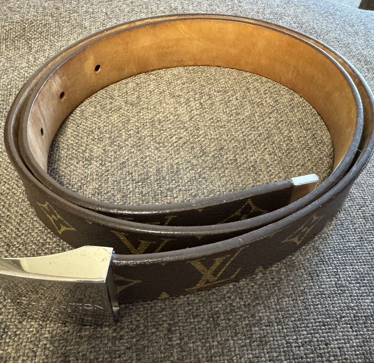 正規品 LOUIS VUITTON ルイ ヴィトン モノグラム ベルト メンズ