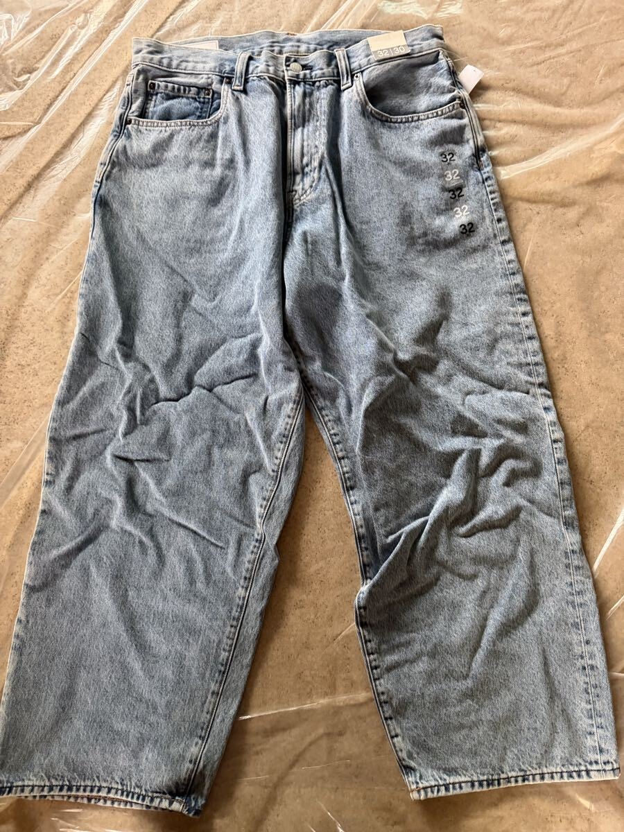 GAPSUPERBAGGYJEANS32/30supremestussyデニムパンツスーパーバギーシルバータブlevi's