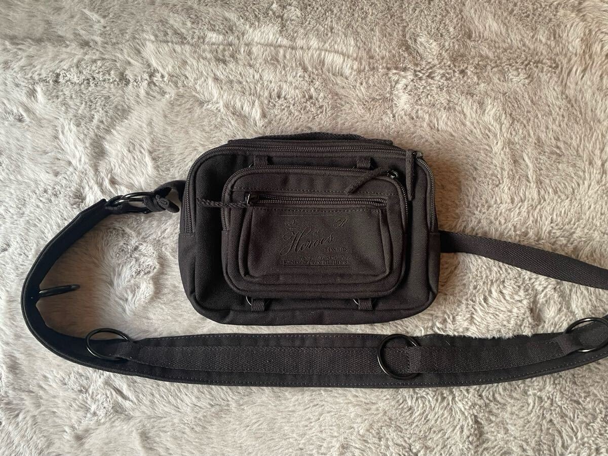 raf simons EASTPAK ブラックショルダーバッグ