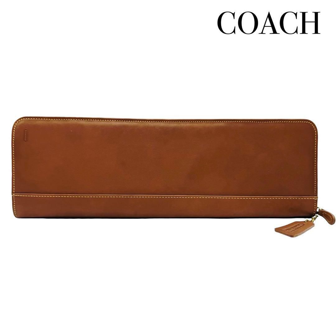 目立った傷や汚れなし】COACH コーチ ネクタイケース レザー