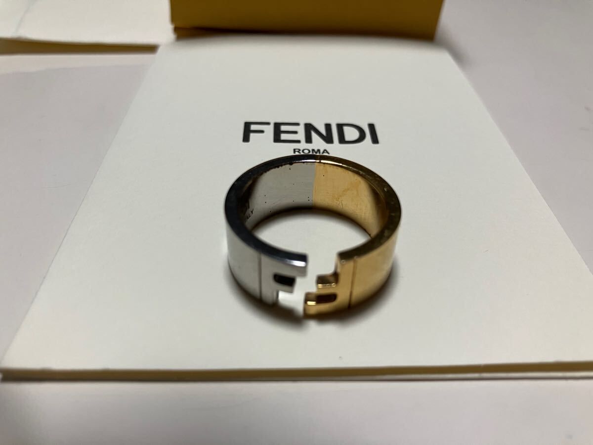 FENDI フェンディ FFモチーフ バンドリング S ゴールド シルバー