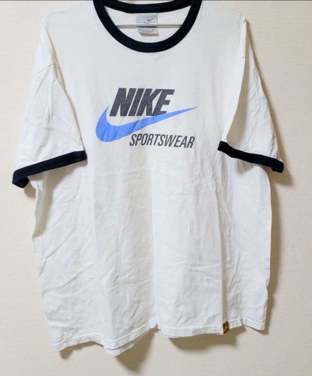 NIKE ナイキ Tシャツ 90s 半袖　メンズ　レディース　ヴィンテージ　リンガー　