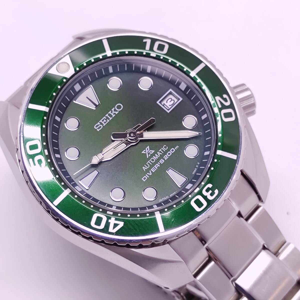【稼働品・美品】SEIKO PROSPEX セイコー プロスペックス ダイバースキューバ 6R35-00A0 自動巻き グリーン