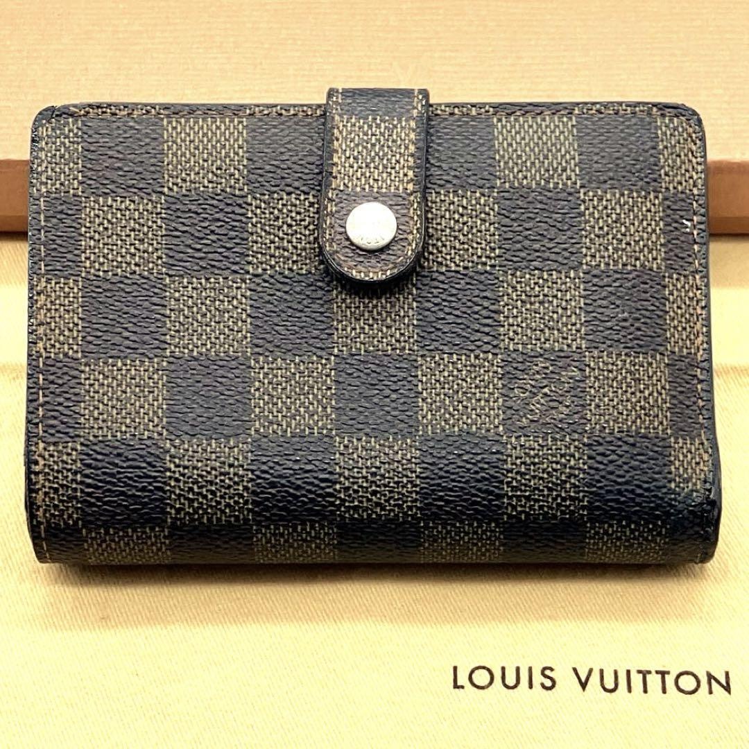 LOUIS VUITTON ダミエ ヴィエノワ 二つ折り財布　普段使いにお勧め　レディス