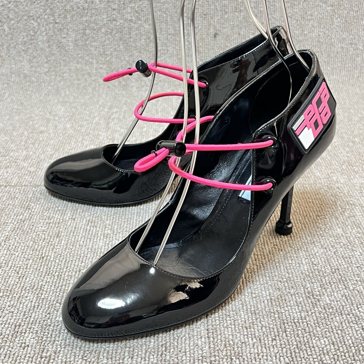 C (やや傷や汚れあり)】PRADA プラダ ハイヒールパンプス アーモンド