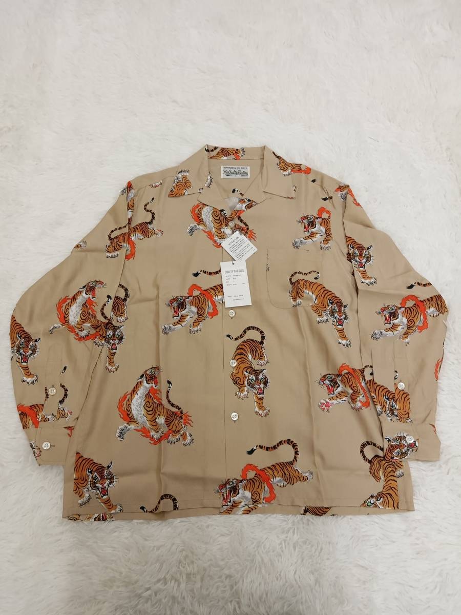 定価41,800円　未使用　22FW　WACKOMARIA　TIMLEHI　ワコマリア　ティムリーハイ　ハワイアンシャツ　アロハ　S　ベージュ