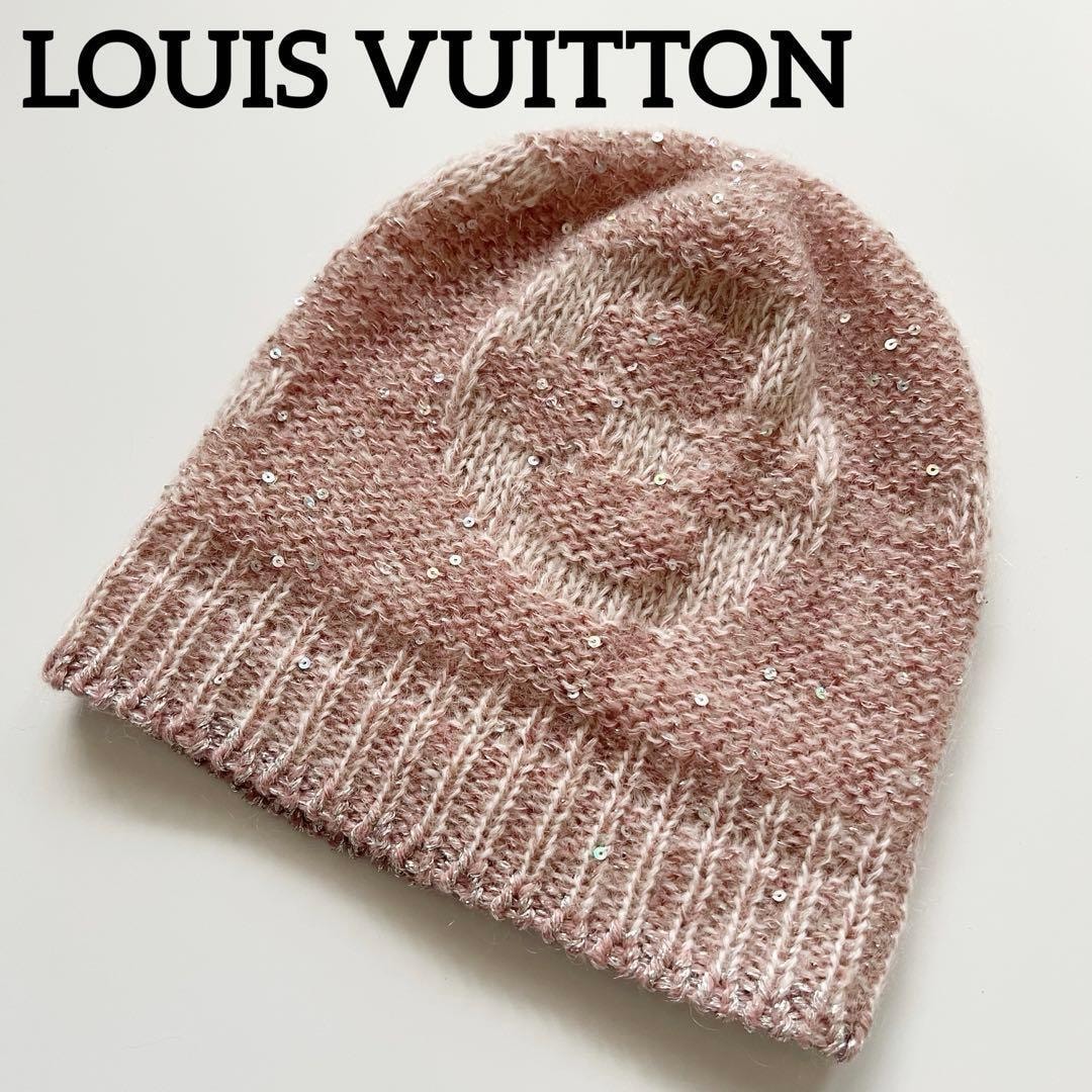 未使用に近い】美品 ルイヴィトン モノグラム ニット帽 ビーニー