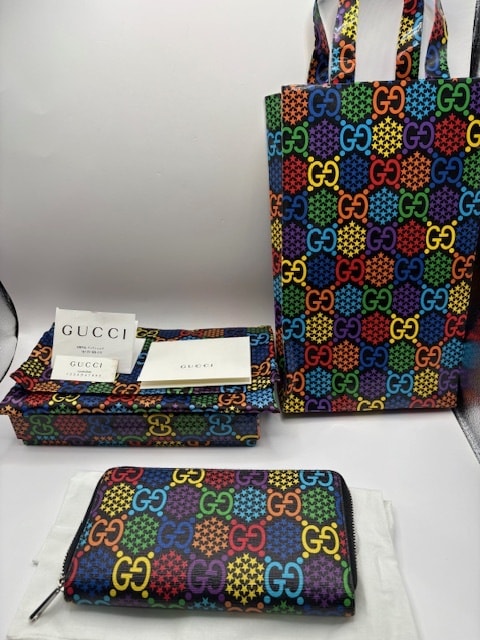 目立った傷や汚れなし】グッチ GUCCI GG サイケデリック