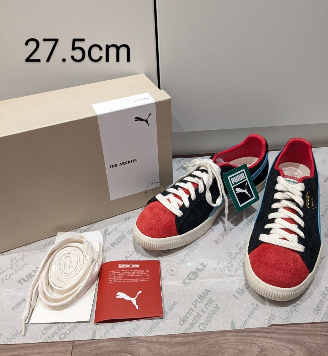 新品 PUMA CLYDE OG 未使用 スニーカー プーマ クライド 天然皮革 27.5cm
