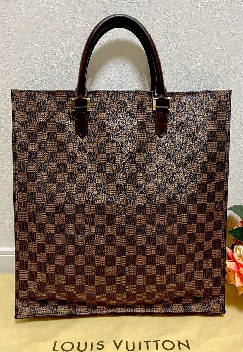 C (やや傷や汚れあり)】美品 ルイヴィトン サックプラ ダミエ トート C (やや傷や汚れあり)】美品 ルイヴィトン サックプラ ダミエ トート