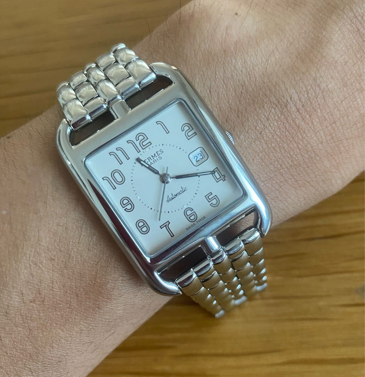 エルメス　ケープコッド　メンズ　マルジェラ期　Hermes capecod CC1.710 自動巻き　ステンレスベルト