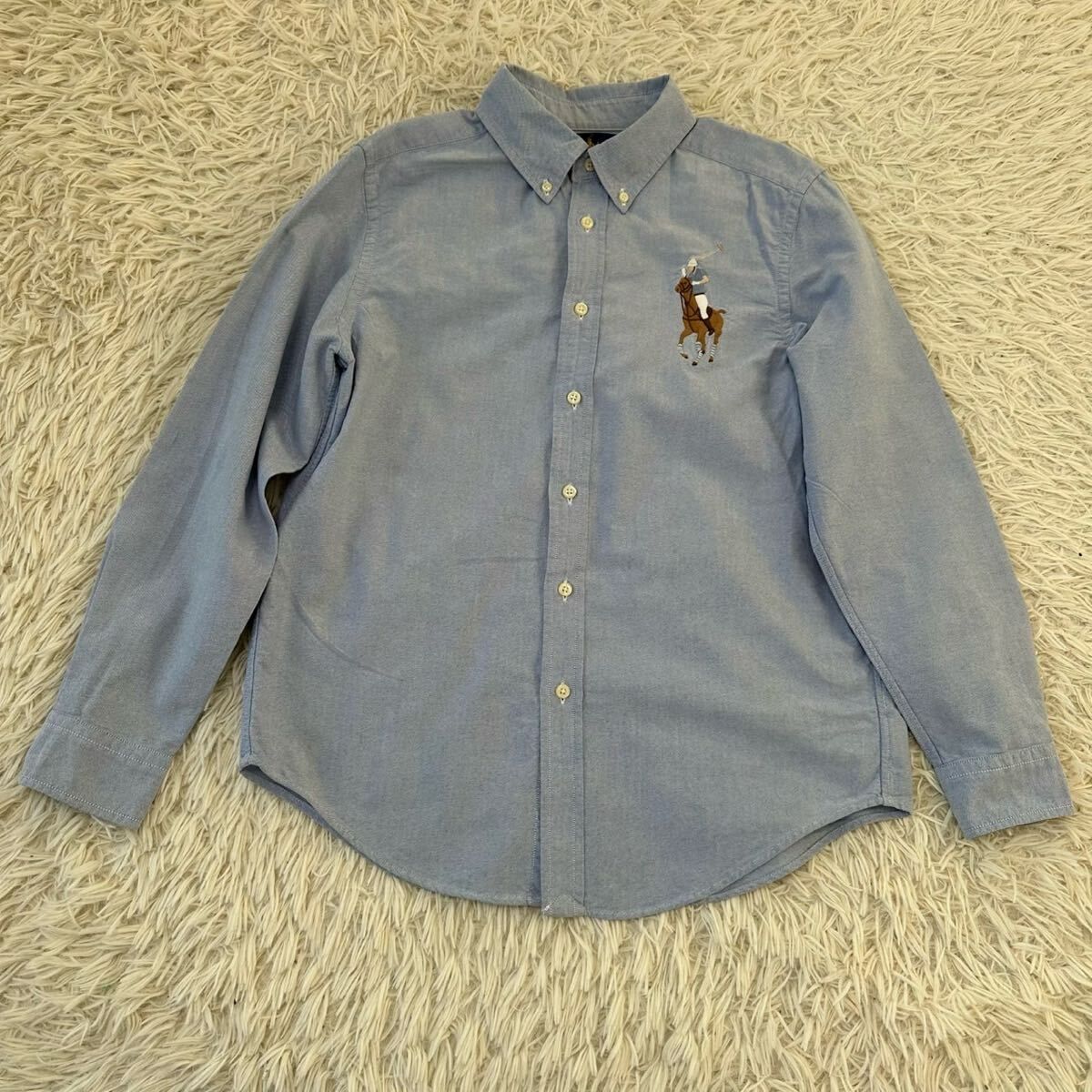 【RALPHLAUREN】ラルフローレン L シャツ 長袖 刺繍 ボニー