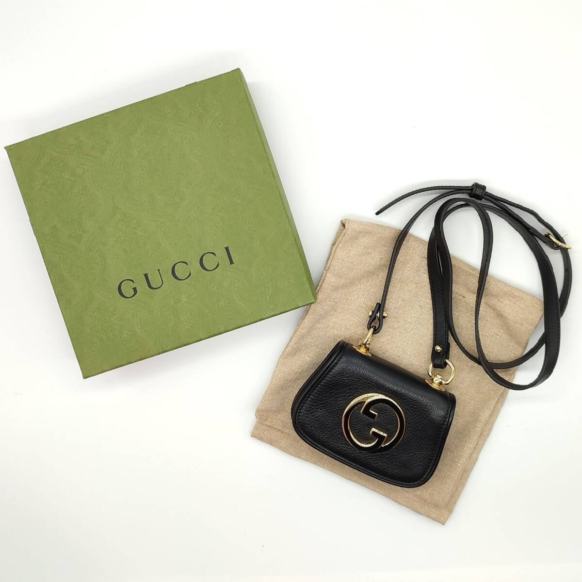 【未使用】GUCCI　グッチ　ミニショルダーバッグ　ブロンディ 698635