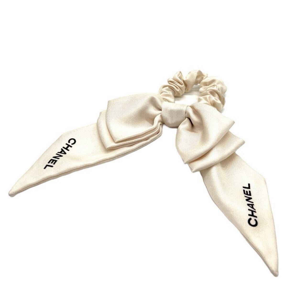 CHANEL ヘアゴムピンク 新品、未使用 CHANEL シャネル リボン シュシュ 