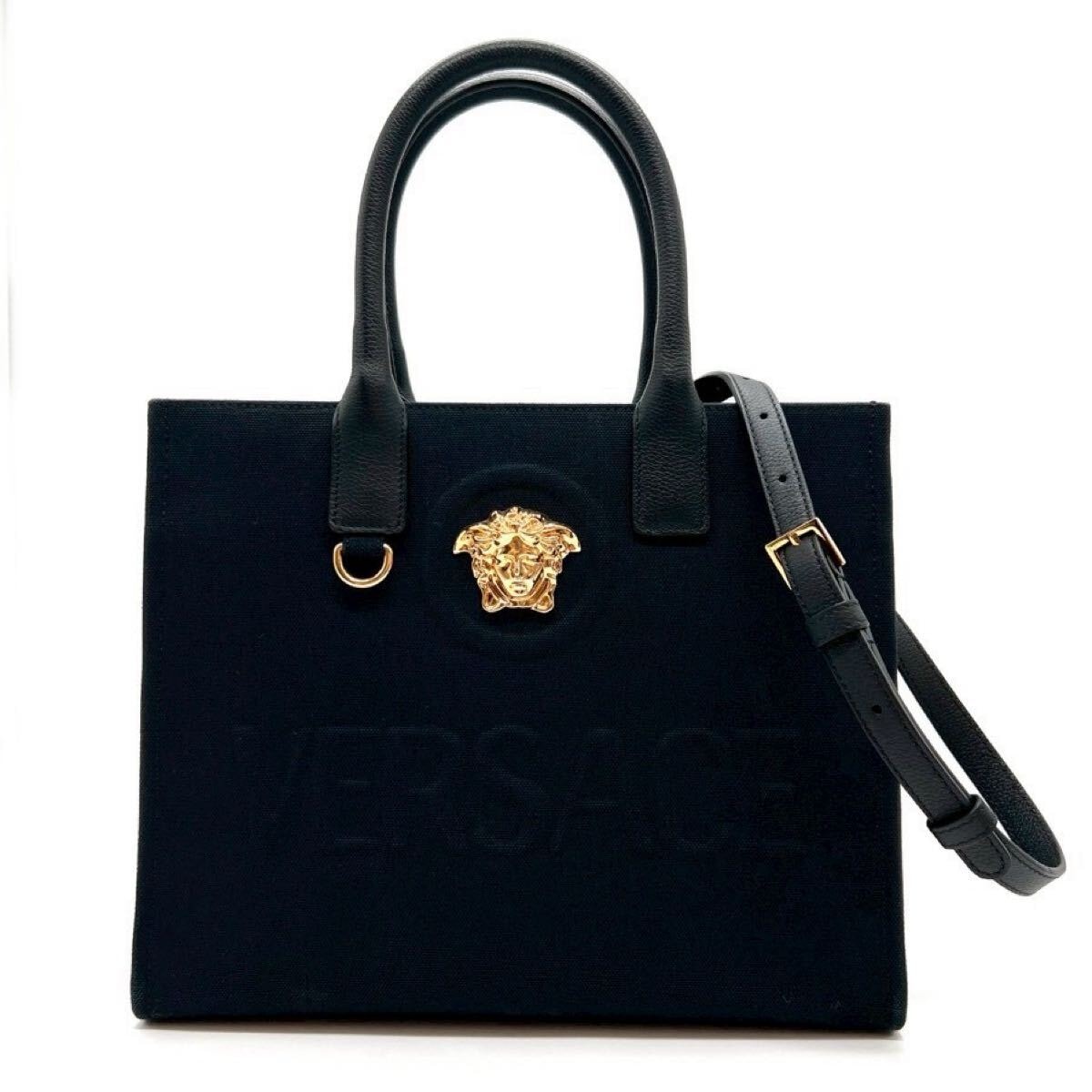 美品 VERSACE ヴェルサーチ ヴィンテージ メデューサ ブラック 黒 ゴールド金具 レザー ショルダーバッグ ポシェット レディース 600857 【中古】 B (目立った傷や汚れなし)】美品 VERSACE ヴェルサーチ ヴィンテージ