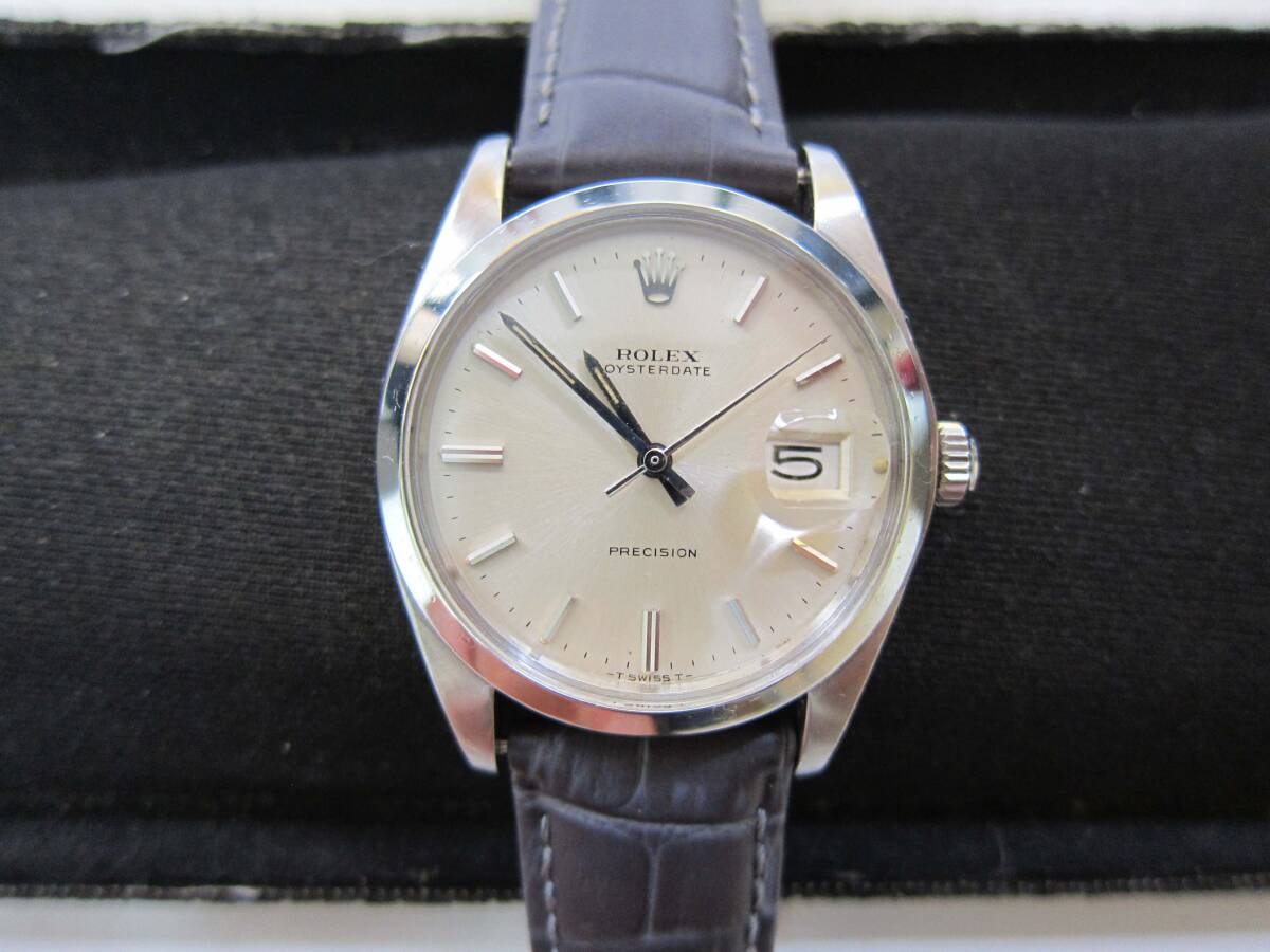 ☆表示価格で落札☆美品 ROLEX ロレックス オイスターデイト 6694 Cal.1225 1969年 手巻き ヴィンテージ ショップ鑑定書 オーバーホール済