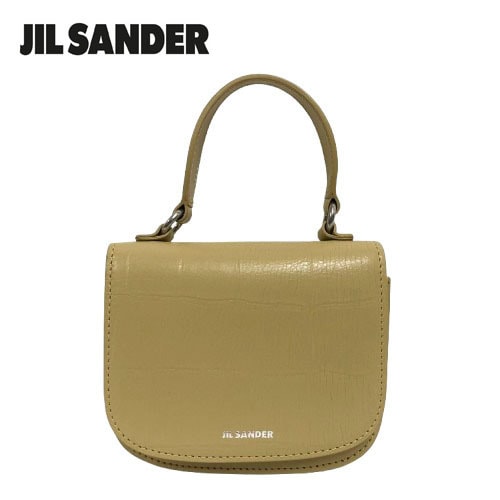 ○★新品未使用　JIL SANDER (ジルサンダー)　HALO MINI　クロコ柄　ミニハンドバッグ　ベージュ系★○