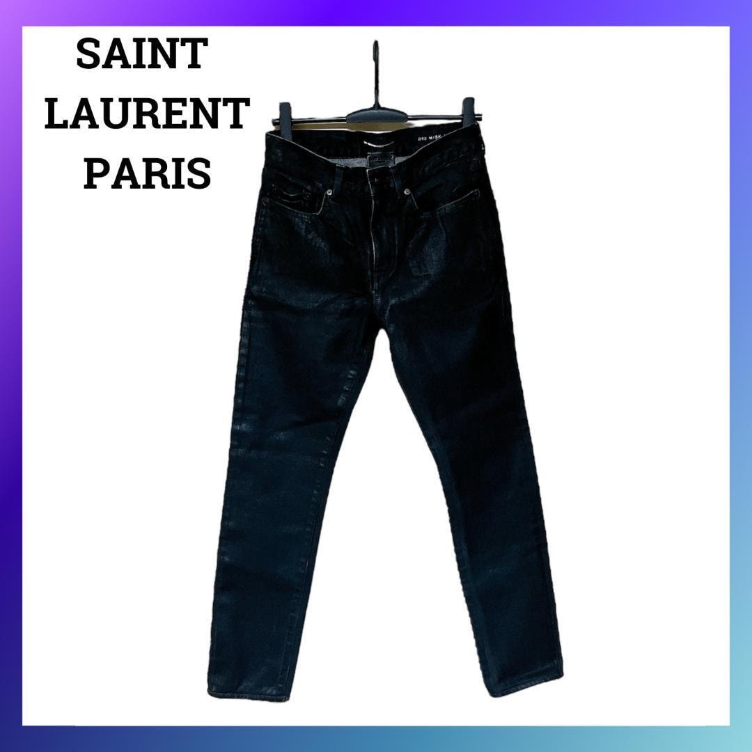 サンローランパリ 527389 デニム コーティング パンツ 18年 リカラー