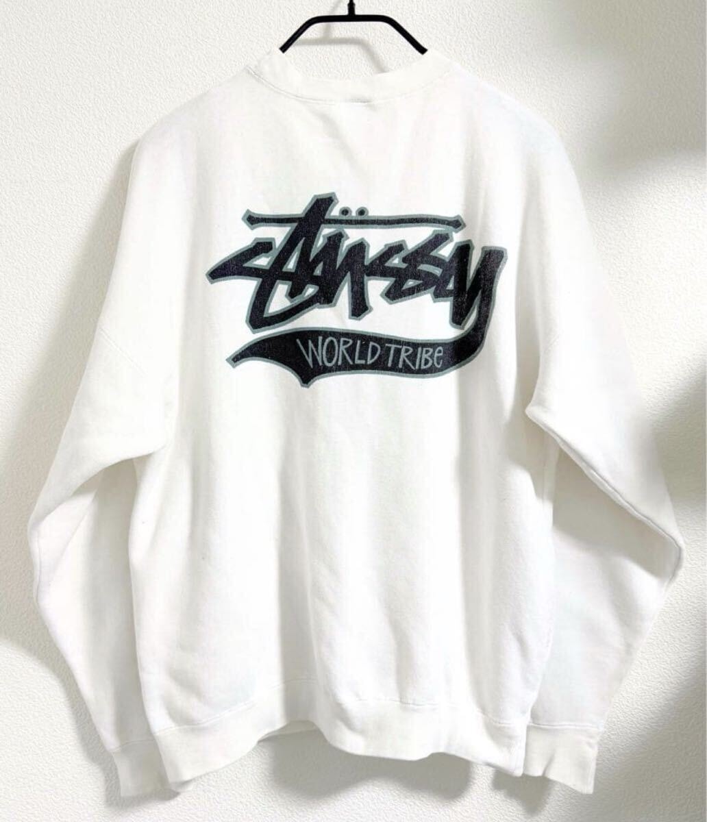 80s 黒タグ OLD STUSSY WORLD TRIBE SWEAT （ステューシー オールド ヴィンテージ スウェット vintage