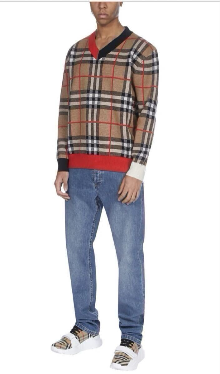 BURBERRY バーバリー ウール Vネック ニットセーター