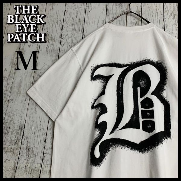 【即完売・最高デザイン】ブラックアイパッチ☆ビッグロゴ入りTシャツ/2777