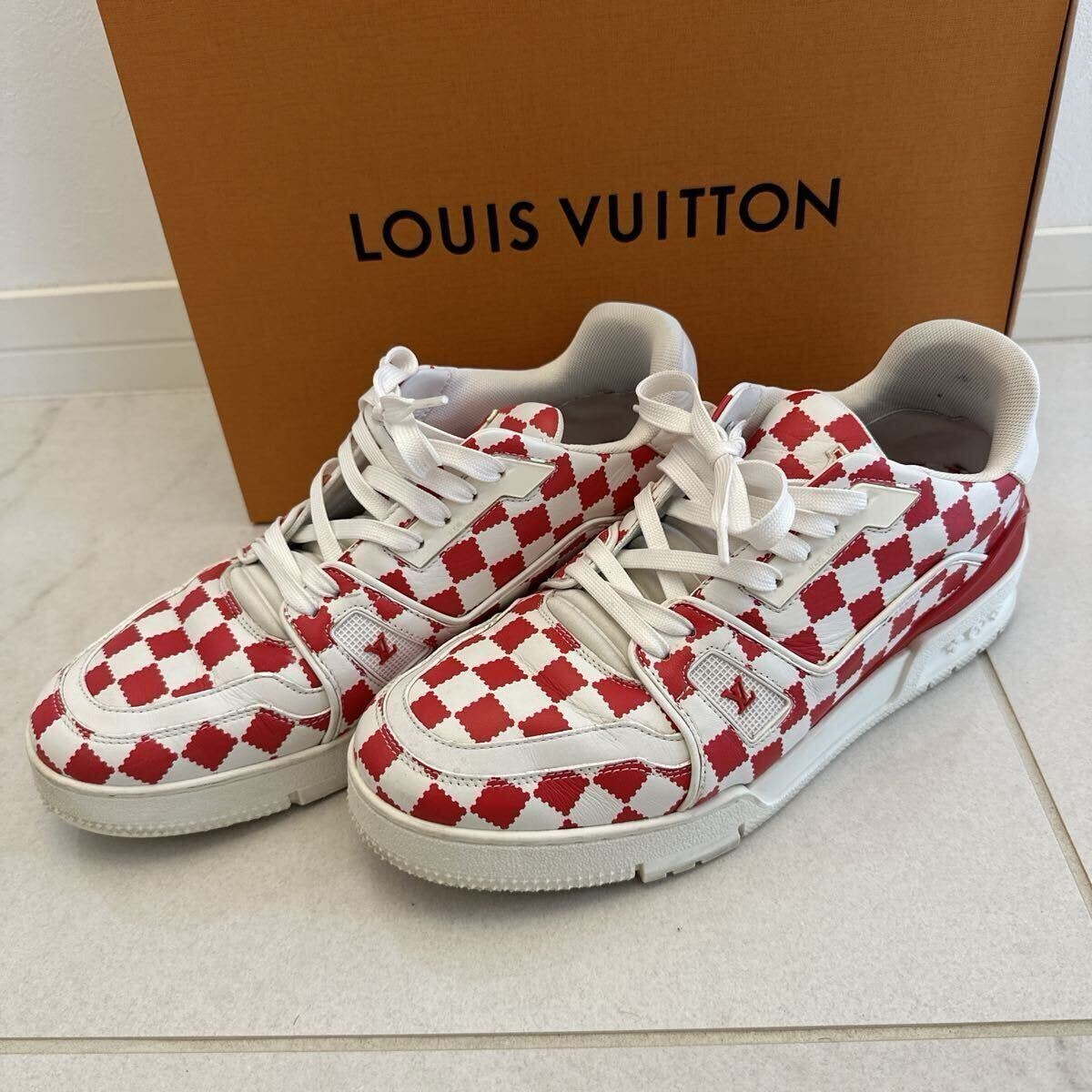 美品 LOUIS VUITTON スニーカー LVトレイナーライン 　サイズ 7 1/2 ルイヴィトン ダミエ