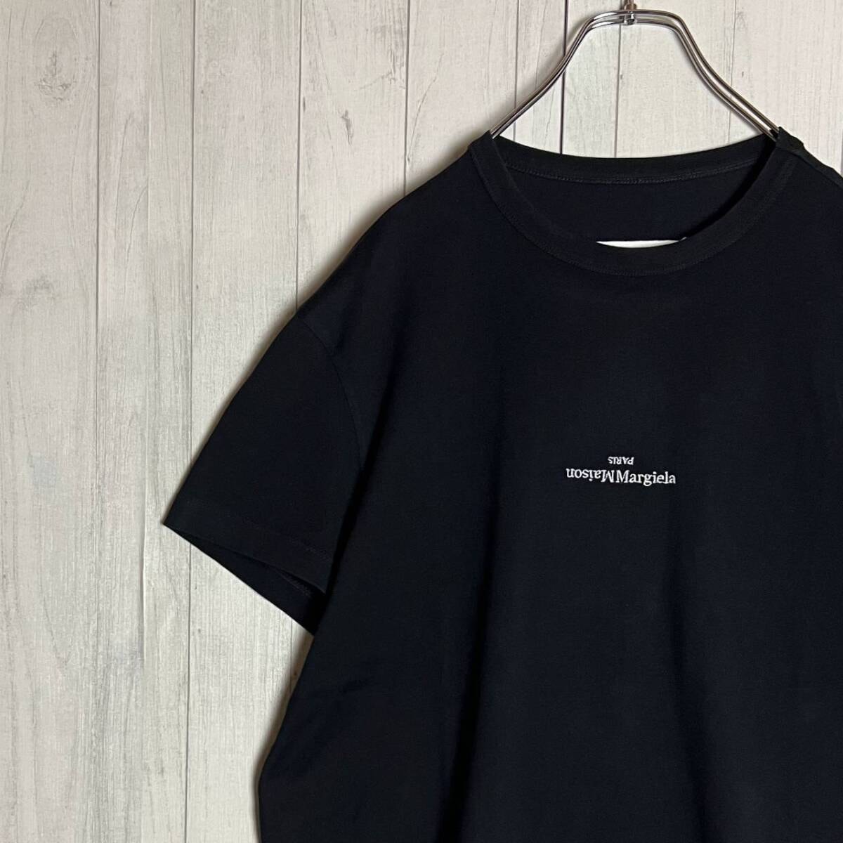 メゾンマルジェラ メンズ エンブロイダーロゴ Tシャツ 