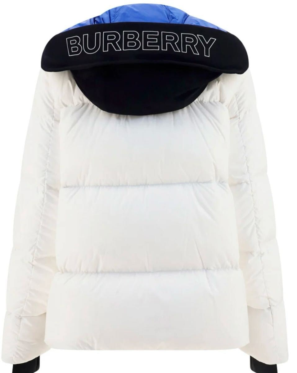 新品 正規品 burberry バーバリー ダウンジャケット ロゴ ホワイト S メンズ レディース