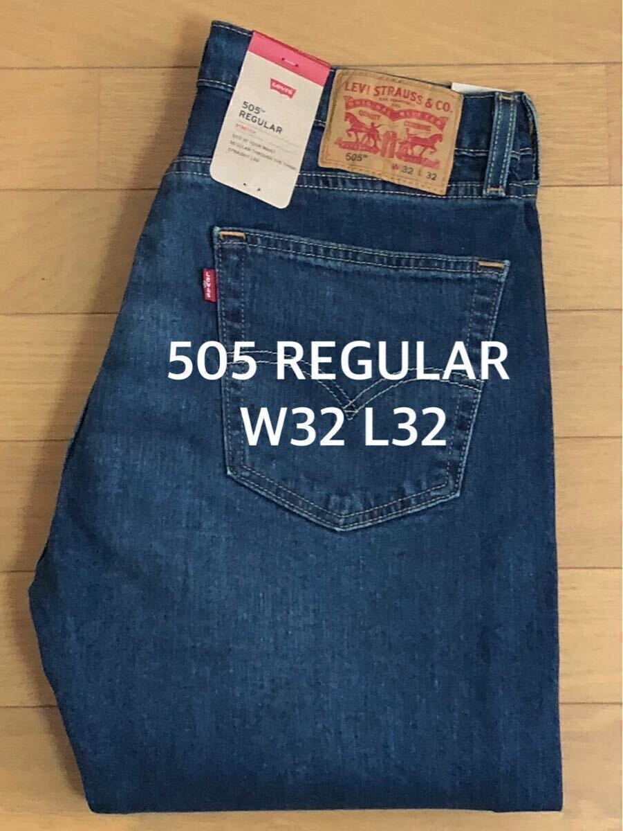 Levi's 505 REGULAR FIT CANYON DARK W32 L32