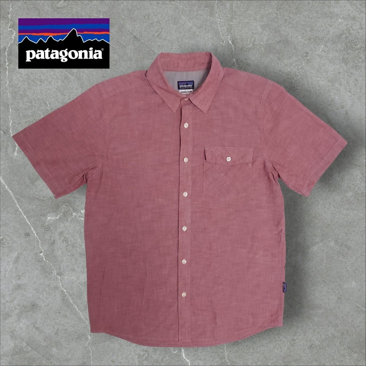 C (やや傷や汚れあり)】patagonia パタゴニア 長袖 ラガーシャツ S