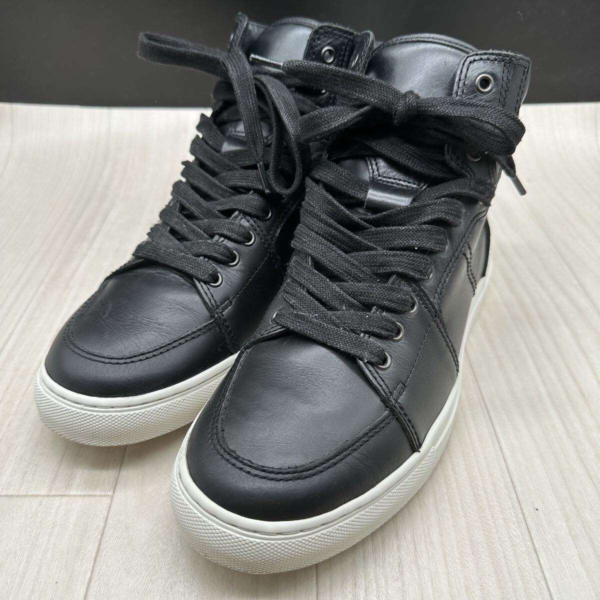 【BURBERRY】バーバリーブラックレーベル スニーカー ハイカット レザー