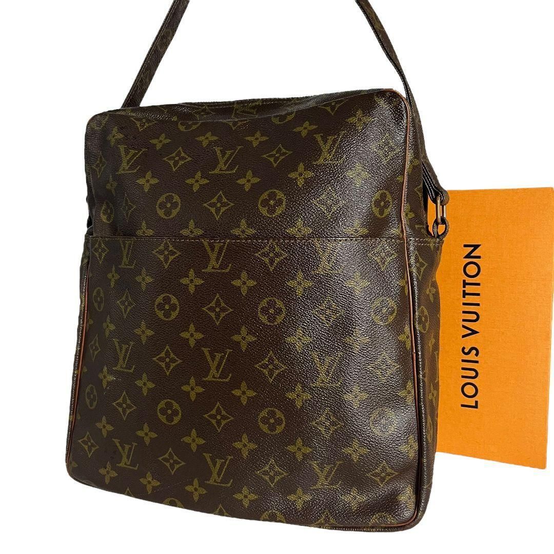 【鑑定済】ルイヴィトン　LOUIS VUITTON　モノグラム　マルソー　ショルダーバッグ　ハンドバッグ　ブラウン　茶