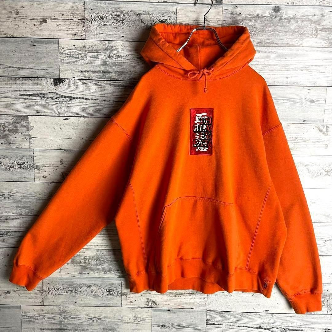 【LHP限定】ブラックアイパッチ★センター刺繍ロゴパーカー フード刺繍 美品 得価，爆買い 【美品 LHP限定】ブラックアイパッチ☆センター刺繍ロゴ