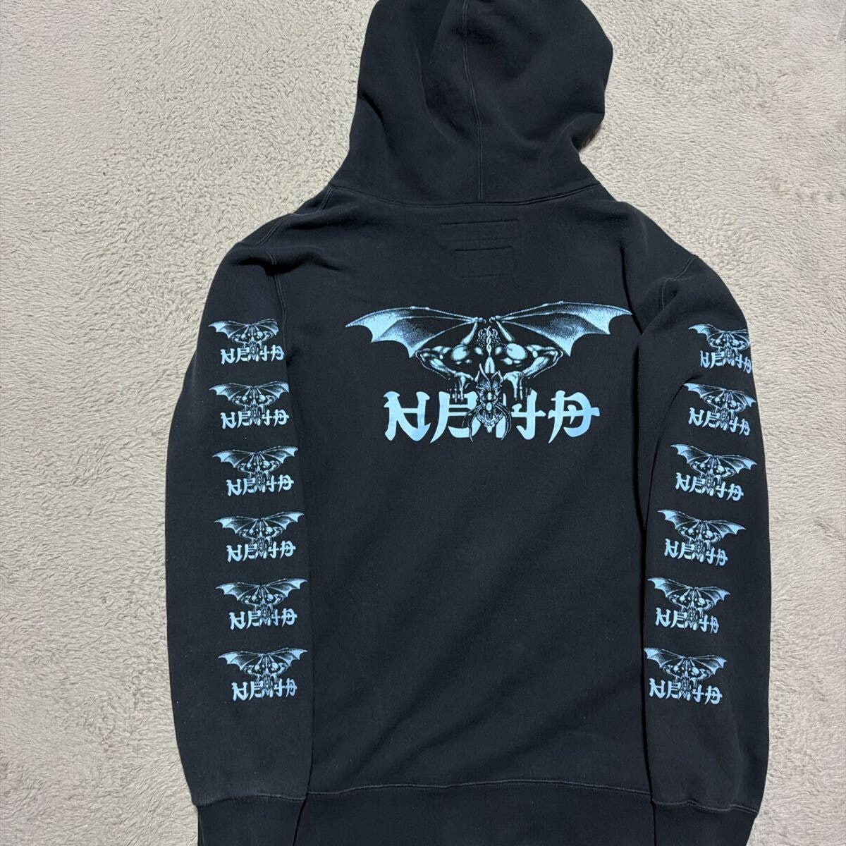 NEIGHBORHOOD x A BATHING APE Trial Camo Two Face Half Zip Hoodie