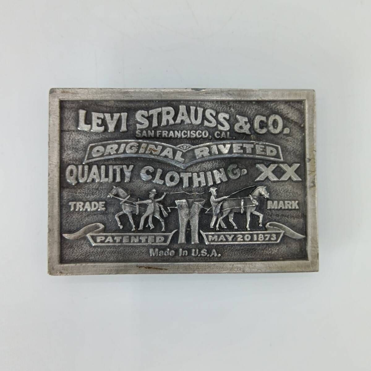 70s ビンテージ リーバイス ベルト バックル Levi's 1976 ヴィンテージ ツーホース