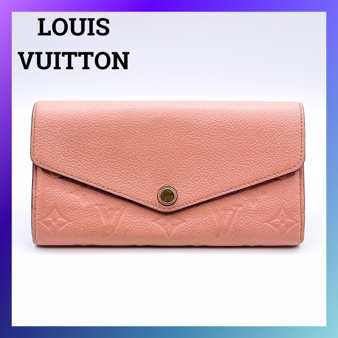 ルイヴィトン M64082 モノグラムアンプラント ポルトフォイユ サラ 長財布