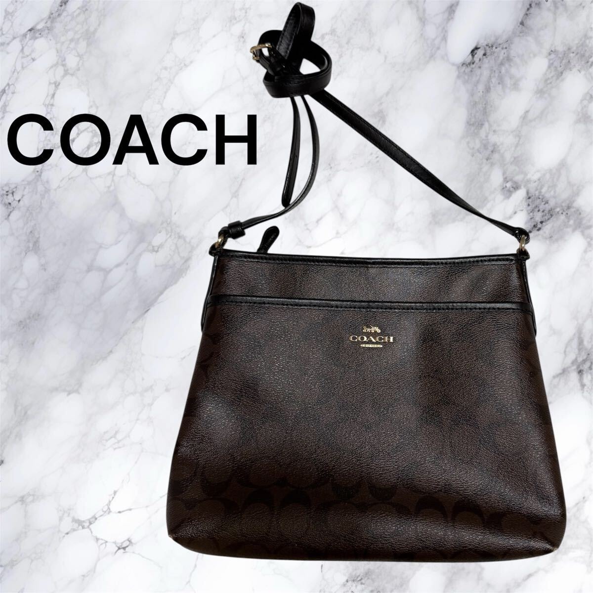 C (やや傷や汚れあり)】コーチ COACH 斜め掛け K05M-3574 シグネチャー
