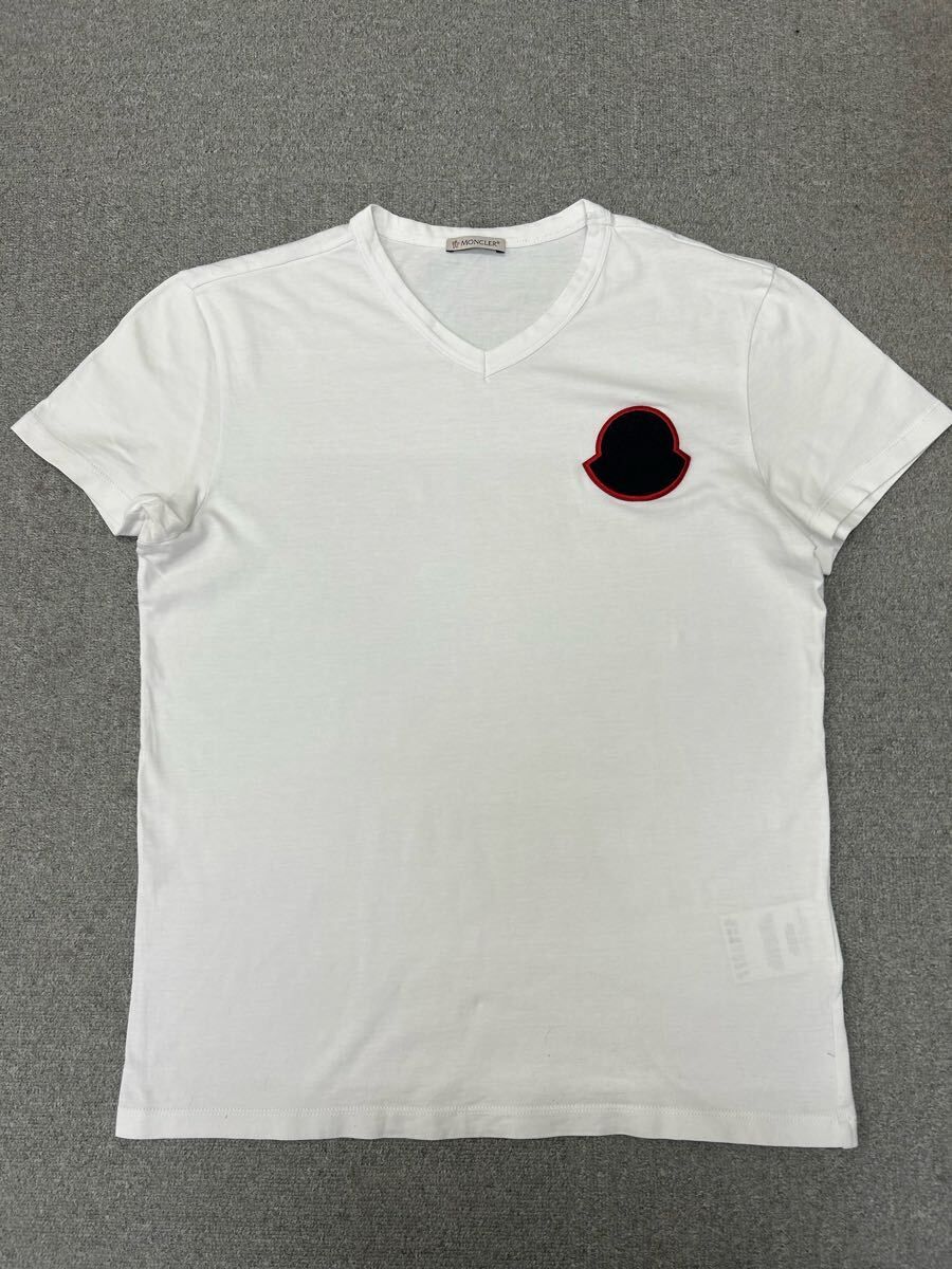 美品 モンクレール Vネック Tシャツ サイズM