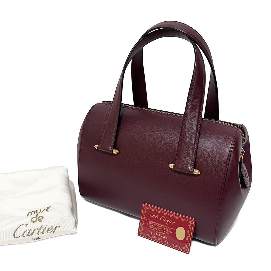 B (目立った傷や汚れなし)】Cartier カルティエ ミニボストンバッグ