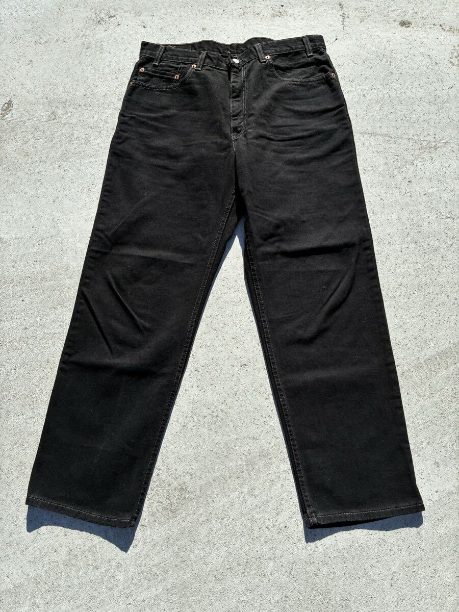 Levi’s 550 USA製 W36 L30 オリジナルレングス 真っ黒極上コンディション